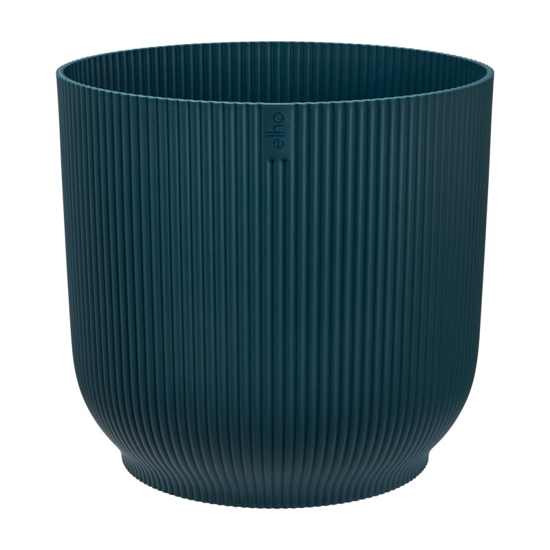 Plastic Indoor Pot Planter, 32.4cm H x 34.9cm W x 34.9cm D, Deep Blue