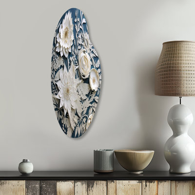 Whitehaven - Bouquet Curved Shape Assymterical Metal Wall Art