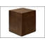 Table d'appoint contemporaine en noyer, hauteur de 25 pouces, utilisation intérieure / extérieure, table de chevet polyvalente ou table de bout avec découpe et tablette inférieure-1078811952