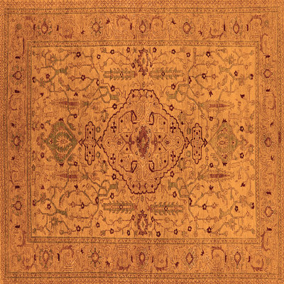 Tapis orange de style Mid-Century moderne 771