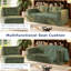 Causeuse-lit convertible 3-en-1 avec chaise modulaire Plusur Corduroy Boneless Couch-386693790