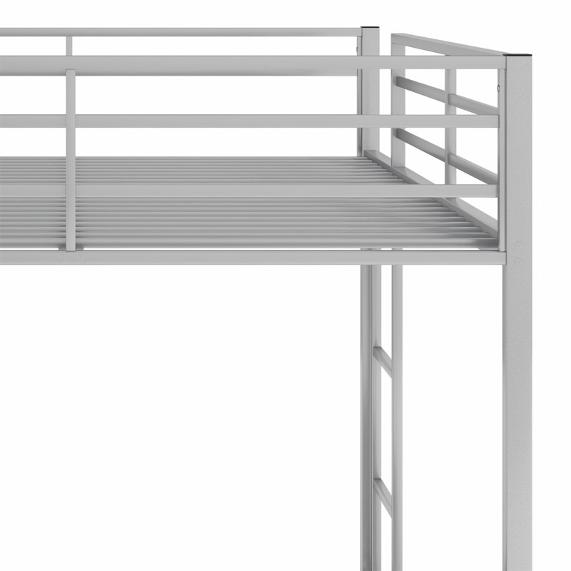 Bunk Bed Low Bunk Bed With Ladder, Full Over Full, Silver Incorrect