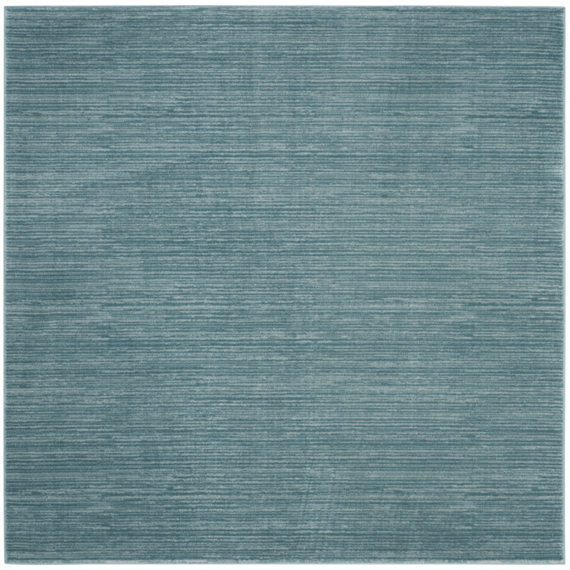 Tapis turquoise Mcevoy, Carré 12 po