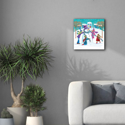  «Colorful Snowman» par Elle Media Group SA, art mural 18 po x 18 po