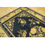 Tapis chameau en laine bleu marine antique
