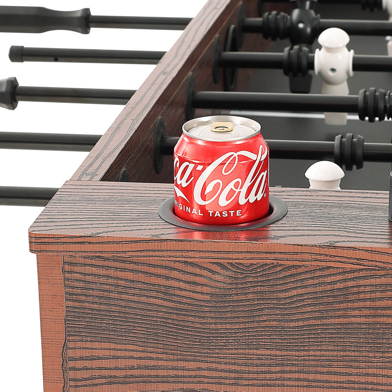 VEVOR 55'' Brown and Black Foosball Table with Telescopic Rods