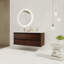 Meuble-lavabo de salle de bain avec lavabo double, lavabo en résine, 4 tiroirs à fermeture en douceur