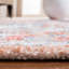 Tapis oriental rouille / bleu touffeté à la main Boadle-60184542