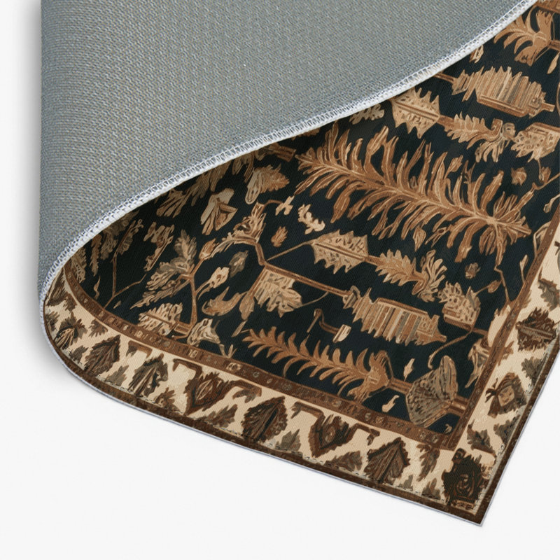 Tapis turc intérieur et extérieur brun, Rectangle 4pi x 6 pi