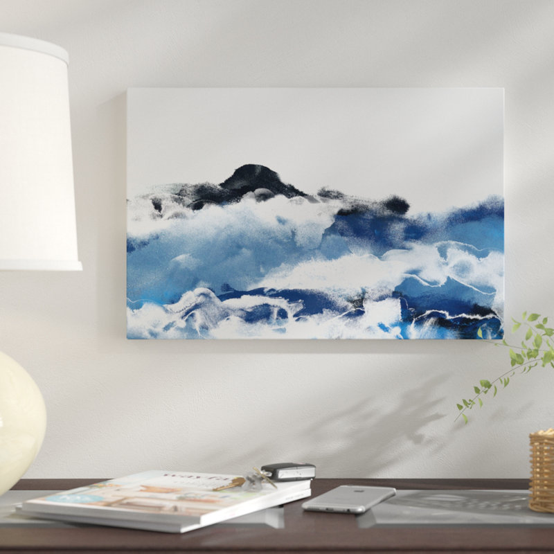 «Sea Surface I», reproduction sur toile, H 26 po x l 40 po x P 1,5 po, Pas de tapis, Toile tendue