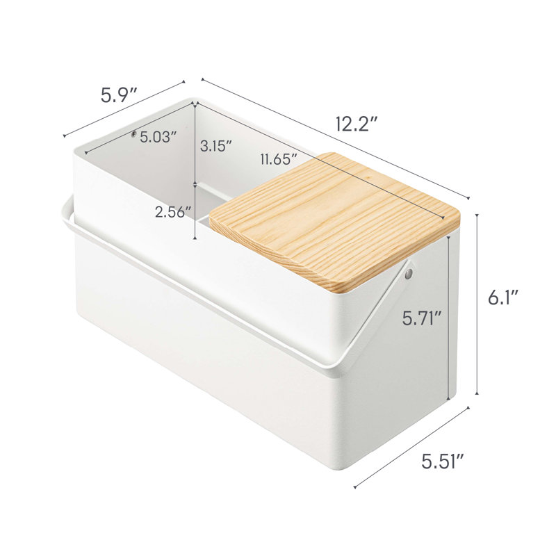 Miroir de rangement Yamazaki Home, Blanc