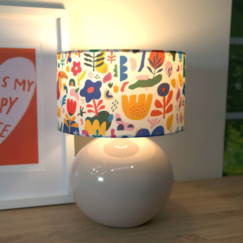 Motes Ceramic Table Lamp, Yes, Cream