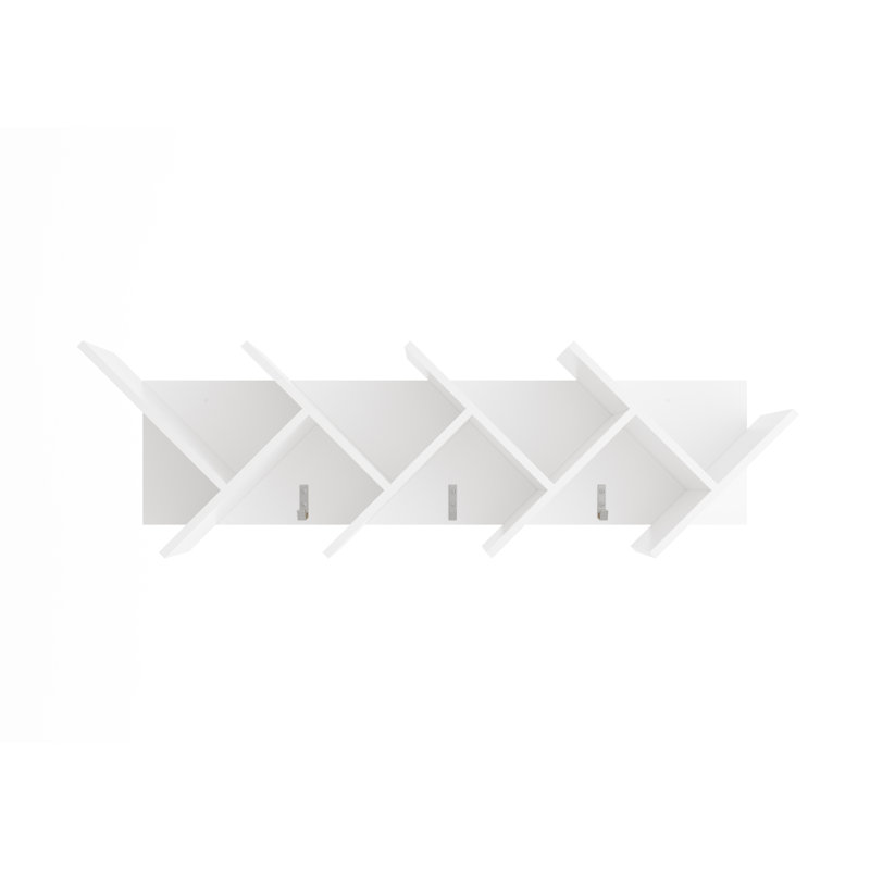 Kuttner 4 Piece Floating Shelf, White
