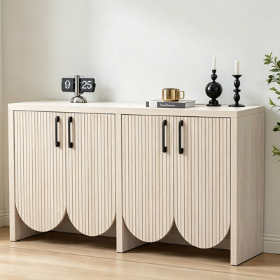 Armoire d'entrée de style français blanc crème