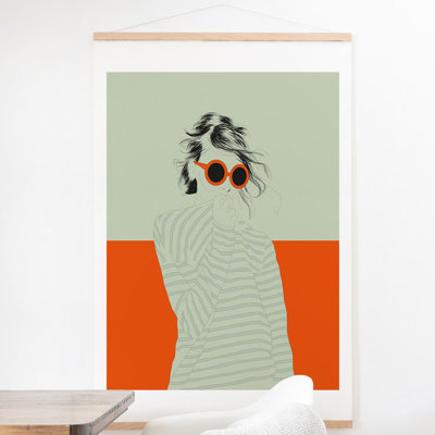 « the red loup femme color 10 », reproduction d’impression