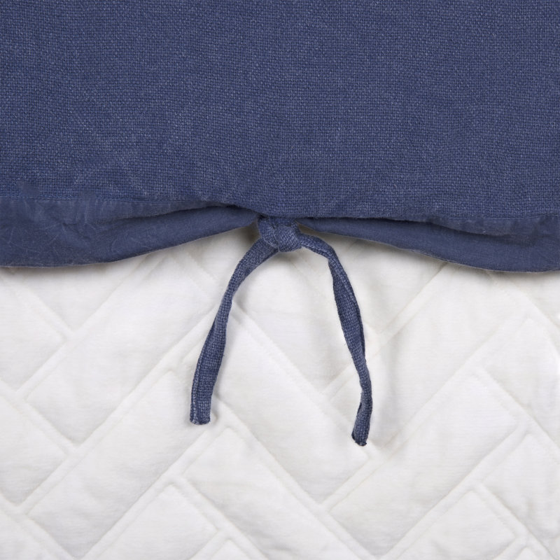 Ensemble de housse de couette, Housse de couette grand + 2 taies décoratives, Indigo