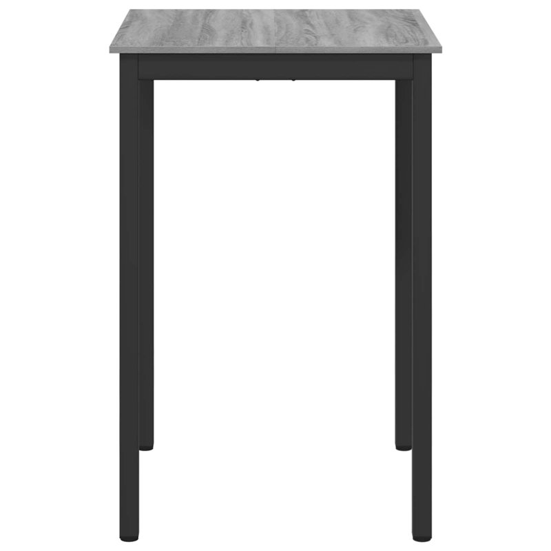 Standing Bar Table Engineered Wood, 105cmH x 70cmL x 70cmW, Grey