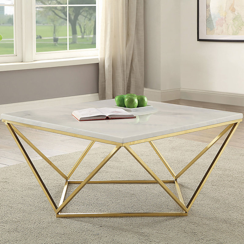 Table basse avec pieds en métal Orion