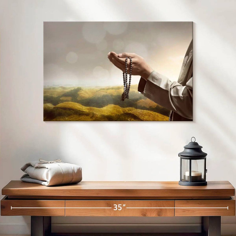 Adella Islamic Prayer, 16" H x 24" W