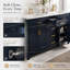 Meuble-lavabo double 60 po avec lavabo en céramique Chezkel-852605914-852605915