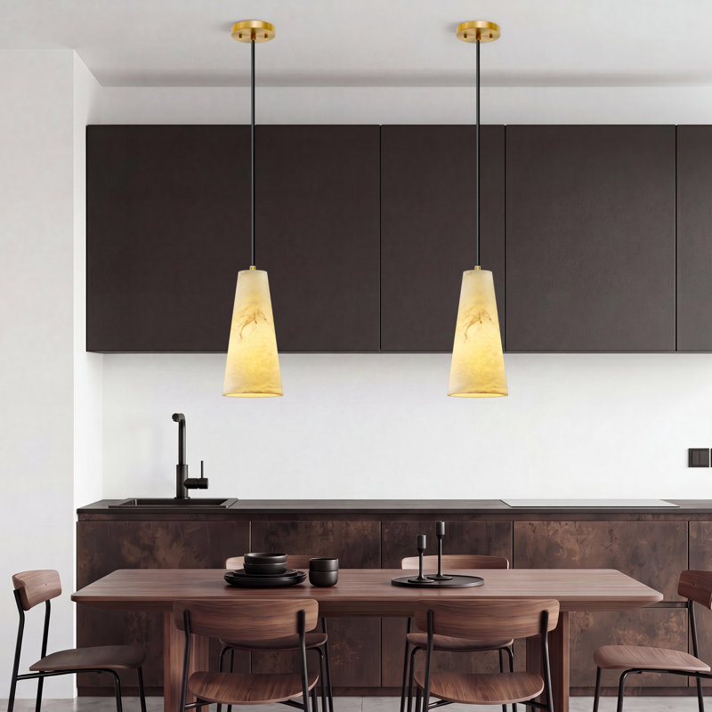 Luminaire suspendu pour cuisine en faux marbre, 2