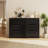 Michiaki  23.6"W 3-Drawer Dressing Dressers with Inset Handles，storage cabinet-110219678