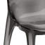 SET OF 4 POLYCARBONATE CHAIRS RUBY - GREY-542865089