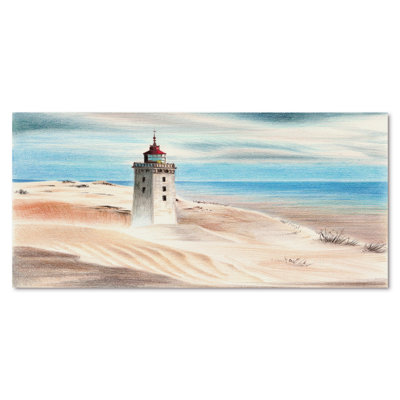 " Lighthouse By The Blue Ocean "