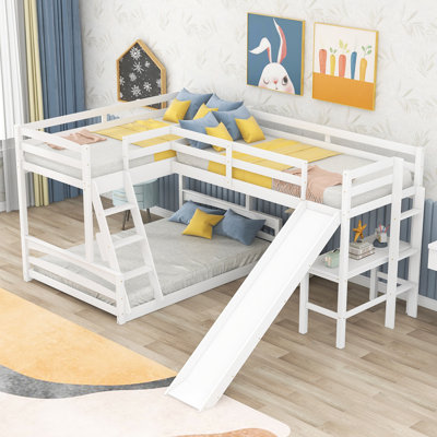 Hildegarda Kids Twin Over Full Bunk Bed