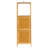 DarcyBamboo 3-Tier Slatted Shelf with Crates, Natural