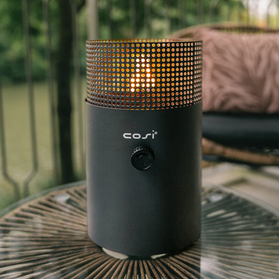 Cosiscoop Lisa Dot Anthracite Fire Lantern