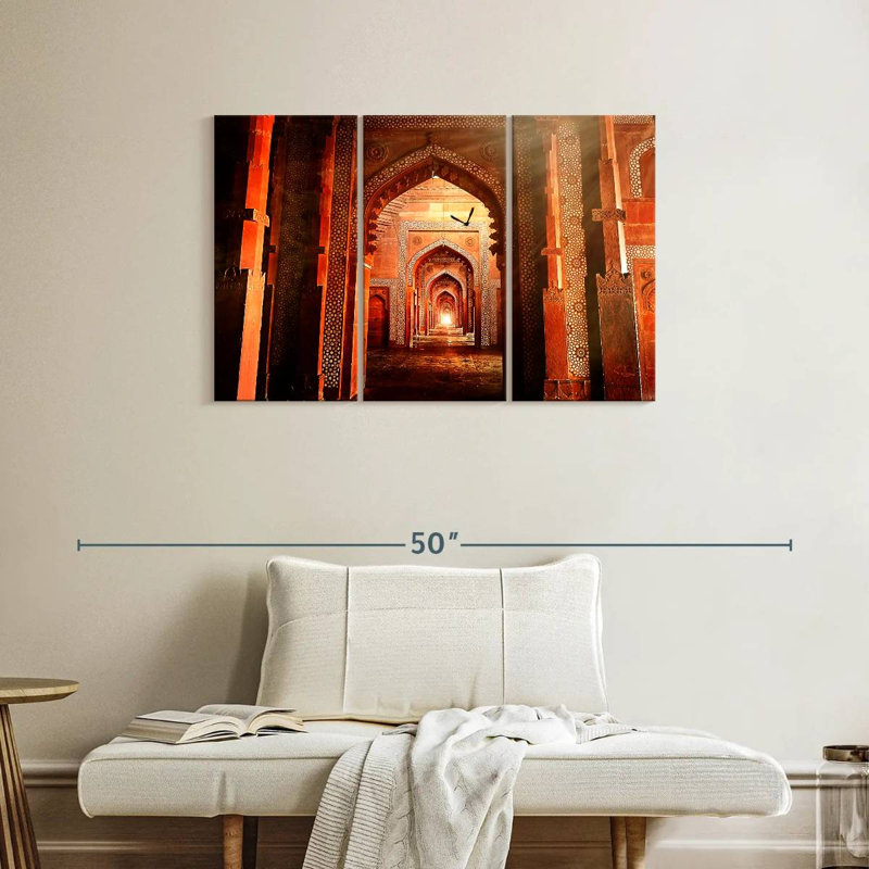 Fatehpur Sikri Arches, 24" H x 38" W