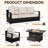 8-Person Aluminum & Iron Outdoor Lounge Set with Plush Cushions and Convertible Fire Pit Table-43290880-43290882
