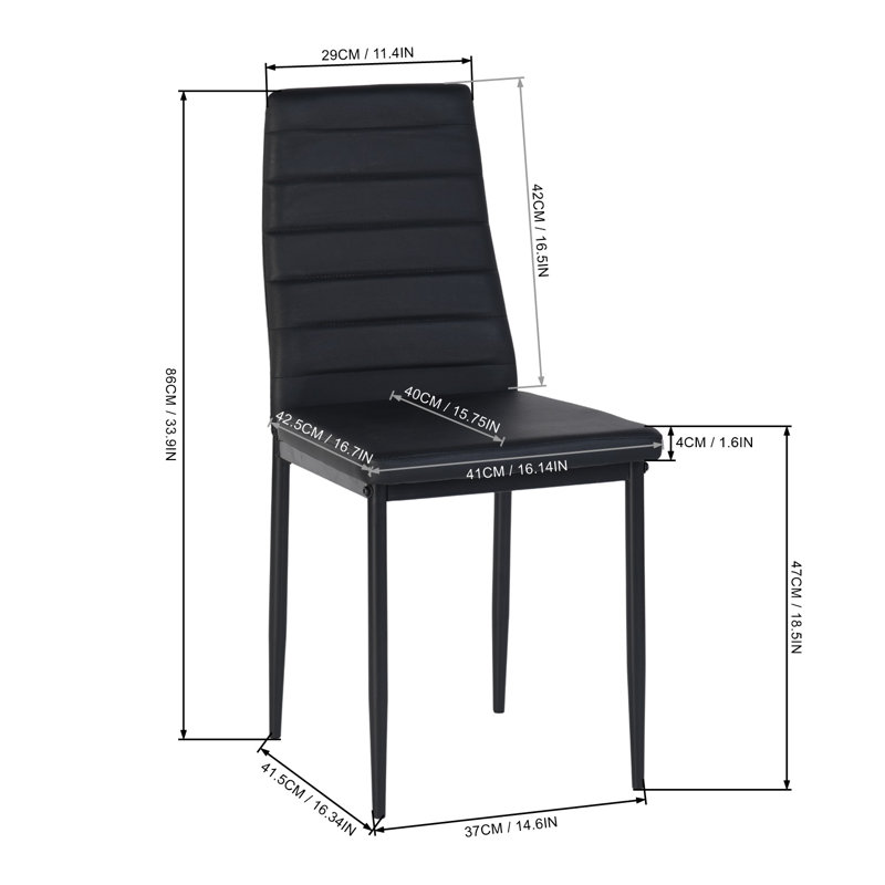 High Back Upholstered Side Chair