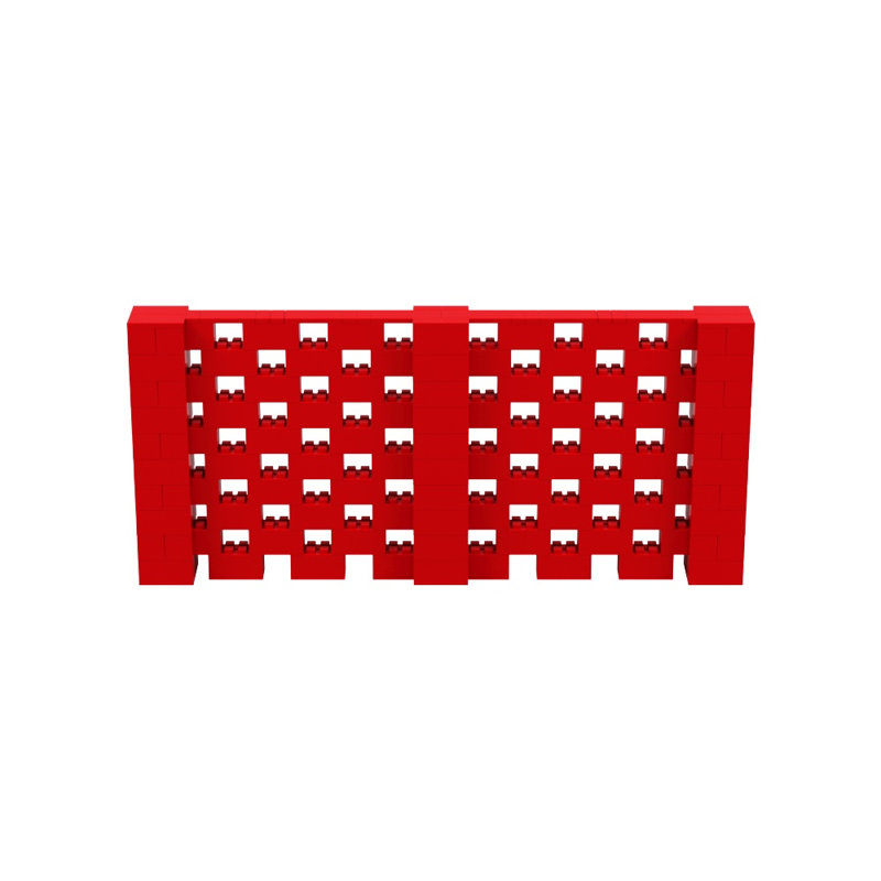 Ensemble mural Everblock, Rouge, H 60 po x l 132 po x P 12 po