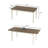 63"–78.7" Extendable Dining Table with Hidden Leaf, Solid Wood Turned Legs, Two-Tone Farmhouse Kitchen & Dining Room Table