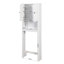 Armoire de rangement pour salle de bain en bois au-dessus de la toilette avec tablette réglable 23,62 po x 7,72 po x 67,32 po