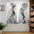2Pcs Abstract Wave Curtains Rod Pocket Mount Digital Printing Black Gold Grey Sheer Polyester Material Modern Elegant Pattern Window Treatment for Living Room Bedroom Kitchen Home Decor-333225149