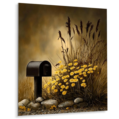 Vintage Rural Mailbox I - Countryside Metal Wall Decor, Country Metal Print