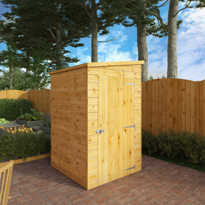 Mercia 4 X 4 Modular Shiplap Pent Windowless Shed