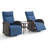 Esquer 3 - Pieces Outdoor Wicker Poolside Reclining Swivel Chaise Lounge With Adjustable Recliner And Side Table-618464013