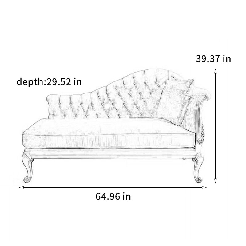 Warm high quality solid wood chair, Right Hand Facing