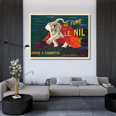 «I Only Smoke the Nile» par Leonetto Cappiello - Art mural sur toile tendue avec châssis