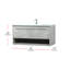 Ensemble de meuble-lavabo simple mural 40 po Roman-2015390125