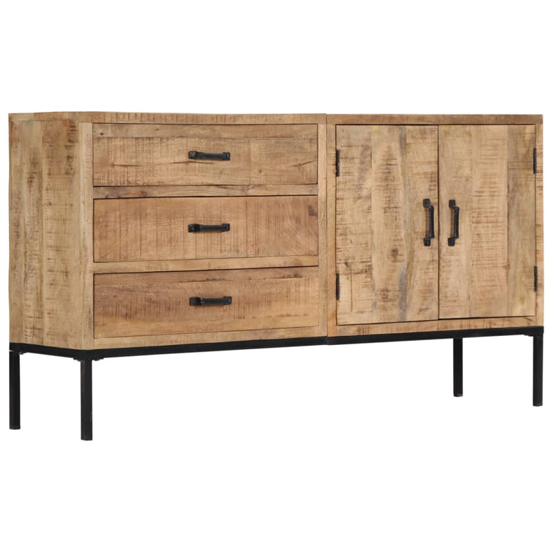 Rossana Sideboard 55.1" x 13.8" x 29.5" Solid Mango Wood