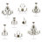 Almirah Steel Candle Wall Light-15903462