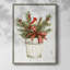 «Christmas Holiday Art», reproduction encadrée en bois massif-559133416