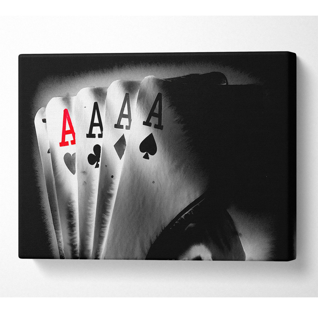 Poker Aces - Kunstdrucke auf Leinwand