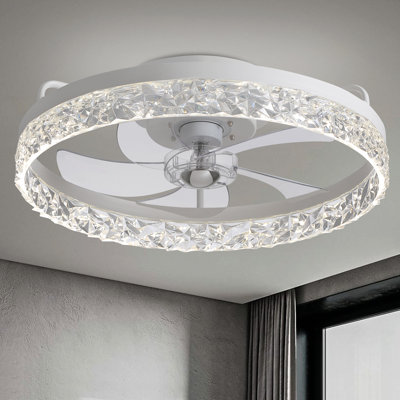 Ventilateur de plafond à intensité variable 20 "avec lumières DEL Peronne