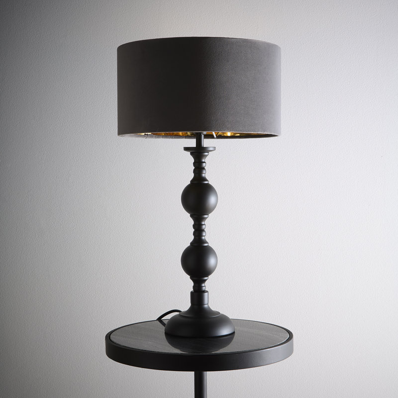 Arjina Metal Table Lamp, Grey